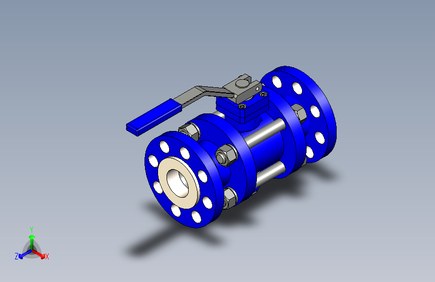 Ball valve ansi 600 - dia 2 inch球阀.stp