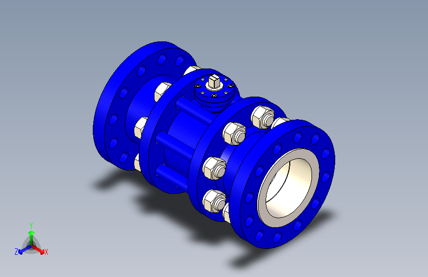 Ball valve ansi 600 - dia 8 inch球阀.stp