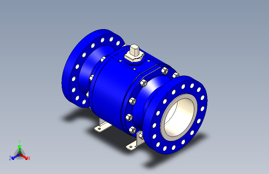 Ball valve ansi 600 - dia 10 inch球阀.stp