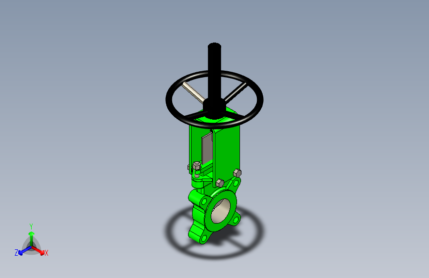 gate valve 2 1-2  inch门型刀阀-晶圆型.STEP
