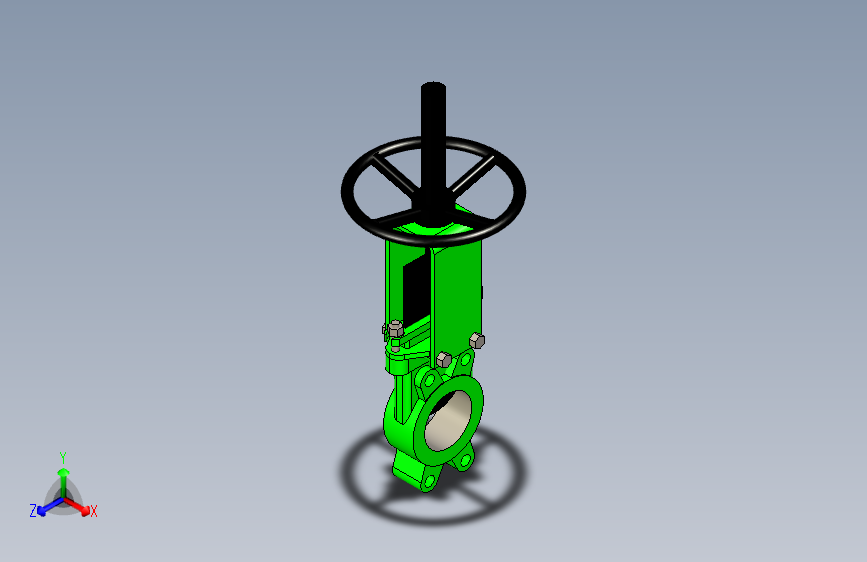 gate valve 3  inch门型刀阀-晶圆型.STEP