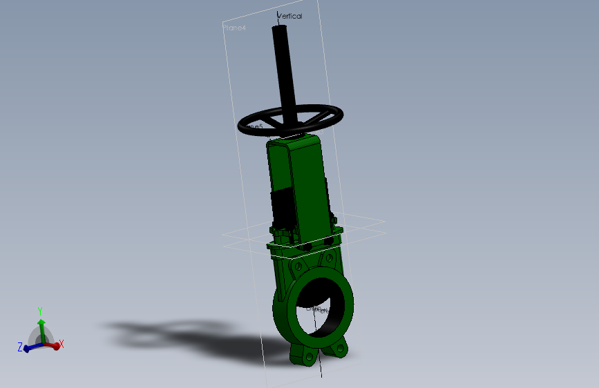 gate valve 5  inch门型刀阀-晶圆型.SLDPRT