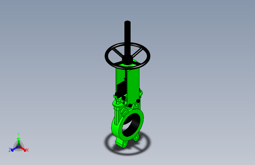 gate valve 5  inch门型刀阀-晶圆型.STEP