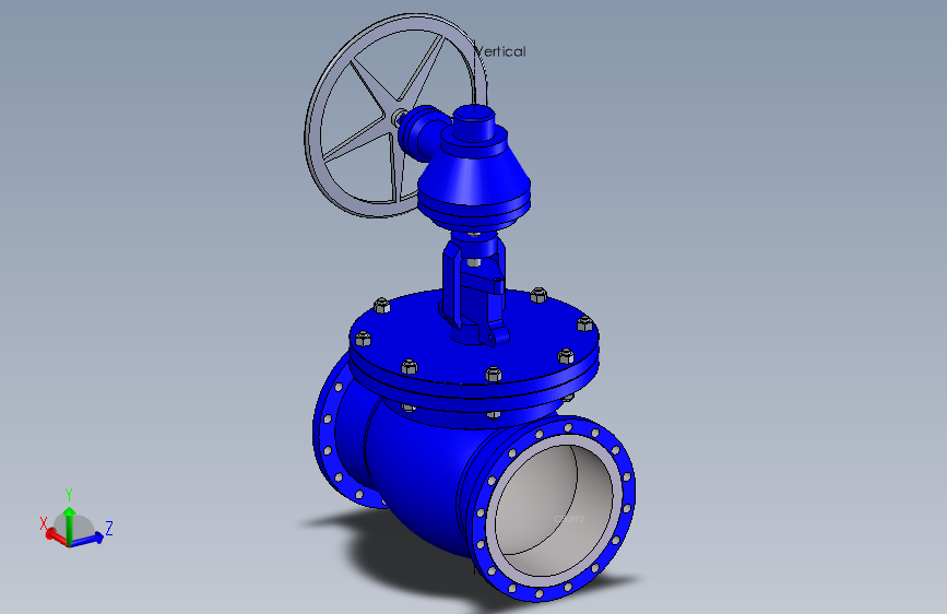 Globe valve 18 #150法兰式截止阀.SLDPRT