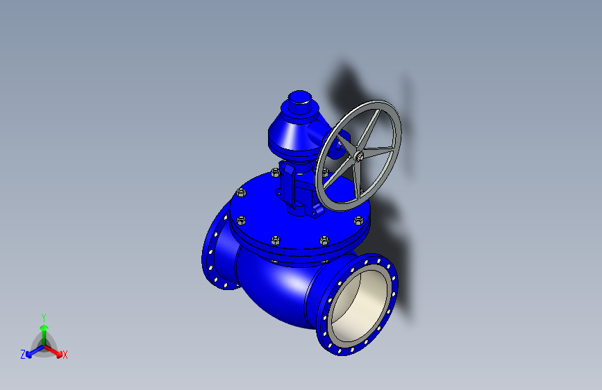 Globe valve 18 #150法兰式截止阀.stp