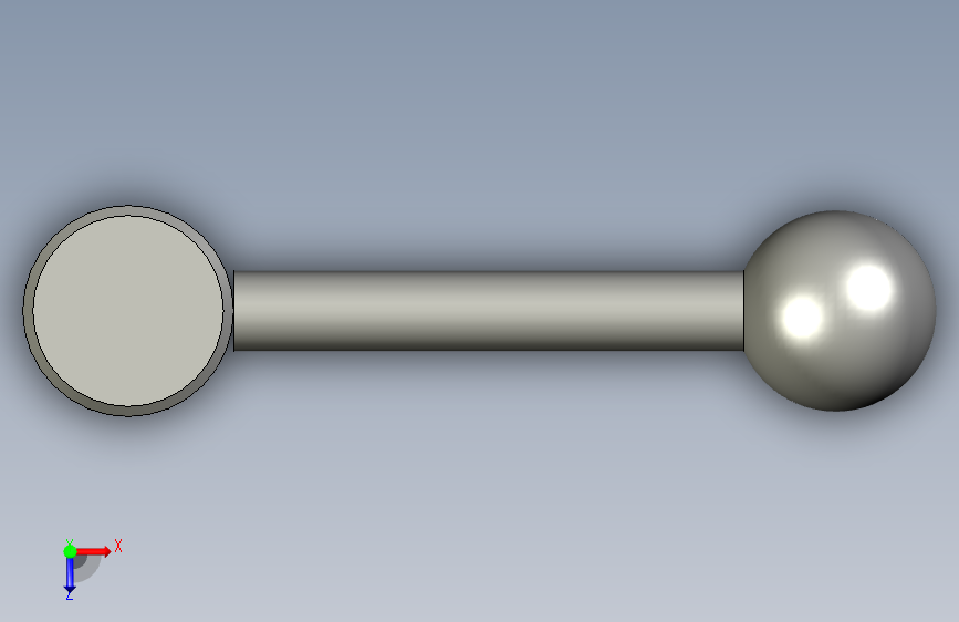 GN 312 type D d1 21 l1 63_安全张力杠杆 俯视图