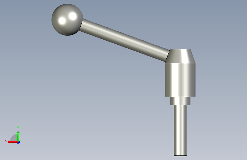 GN 312 type E d1 24 l1 40_安全张力杠杆 背面视图