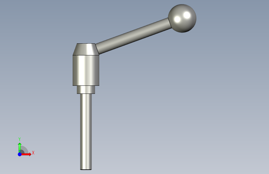 GN 312 type E d1 28 l1 80_安全张力杠杆 正面视图