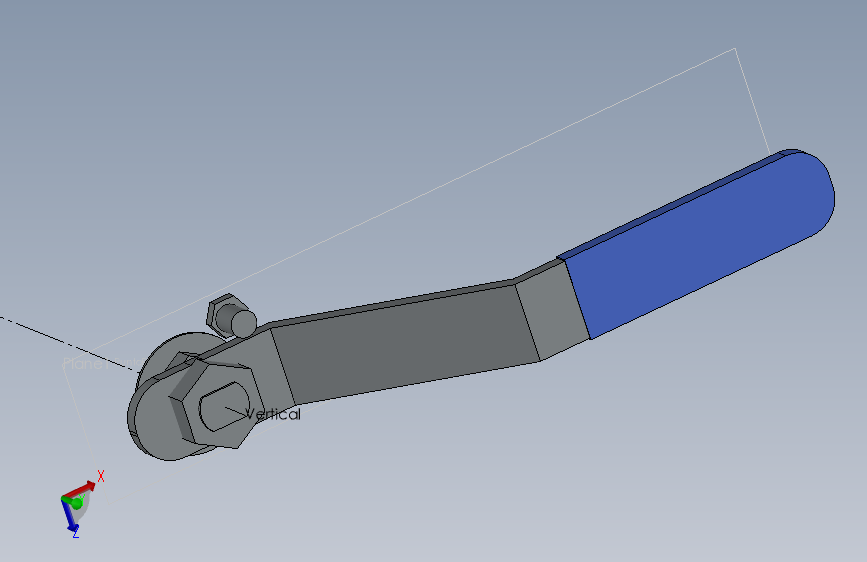 lever 2inch  S150球阀.SLDPRT