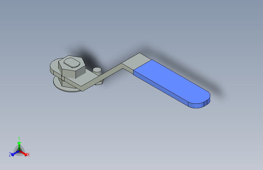lever 2inch  S150球阀.stp