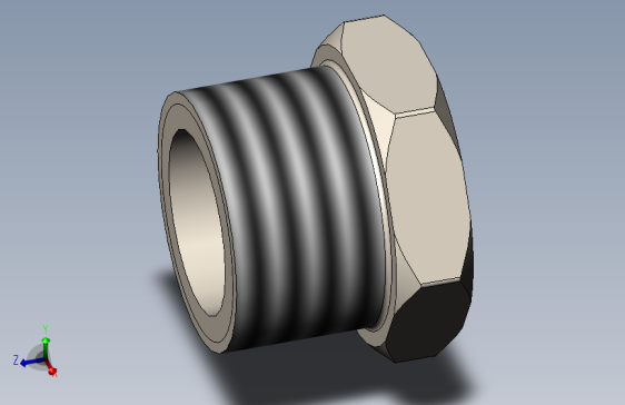 M_F hexagonal bushing 3_4 to 1_2硅胶管.SLDPRT
