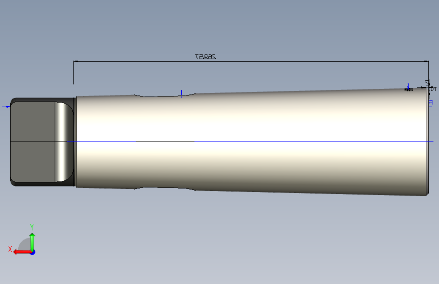 Morse Taper Drill Sleeve #7-#6莫尔斯锥形.stp 背面视图