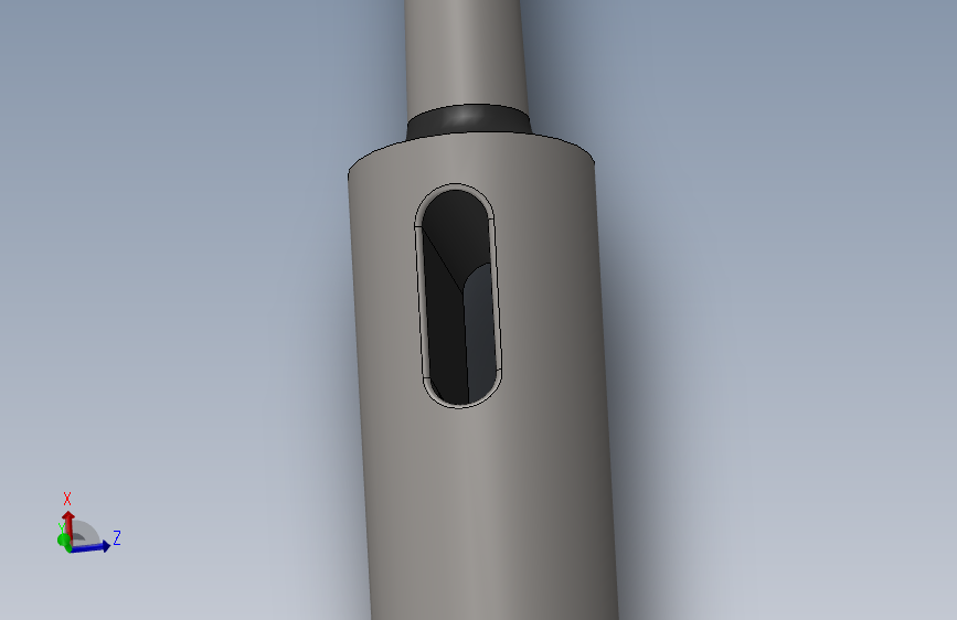 Morse Taper socket #2- #1莫尔斯锥形.SLDPRT 主视图