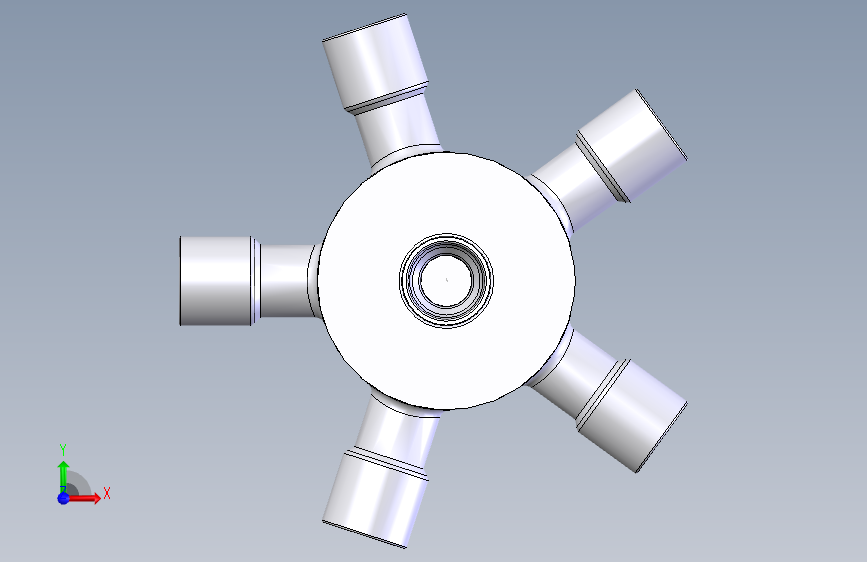 Multiple connectors F 22- F 22- F 22麻醉和呼吸设备圆锥形连接器.sldprt