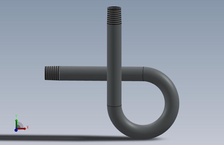 PigTail Syphon 90 - 1_2  Inch_NPT M-M硅胶管.sldprt