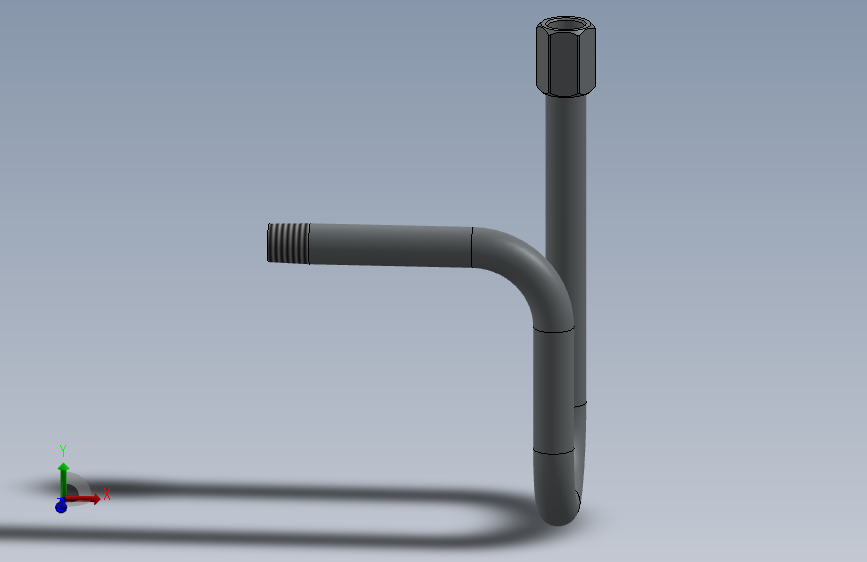 PigTail Syphon U lat - 1_2  Inch_NPT M-F硅胶管.sldprt