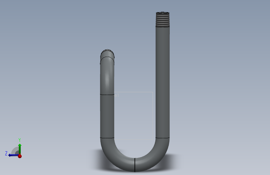 PigTail Syphon U lat - 1_2  Inch_NPT M-M硅胶管.sldprt