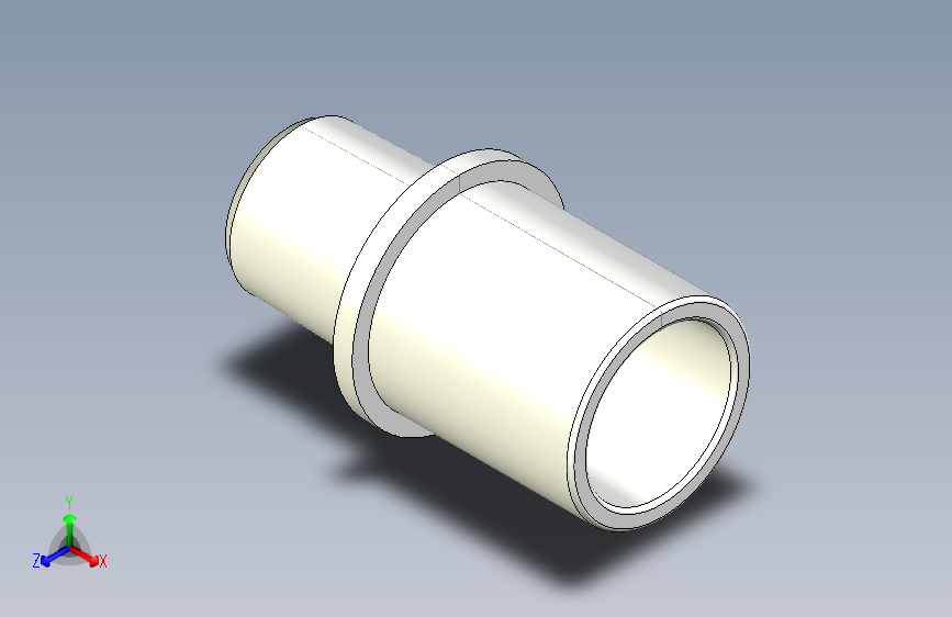 straight adapter M 15 OD- F 15 ID麻醉和呼吸设备圆锥形连接器.stp