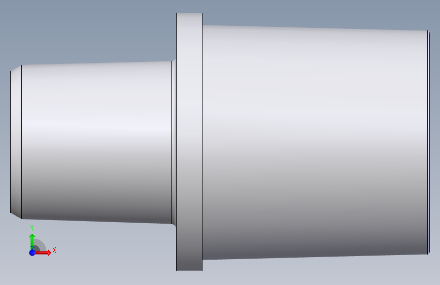 straight adapter M 22 OD- M 15 OD麻醉和呼吸设备圆锥形连接器.sldprt