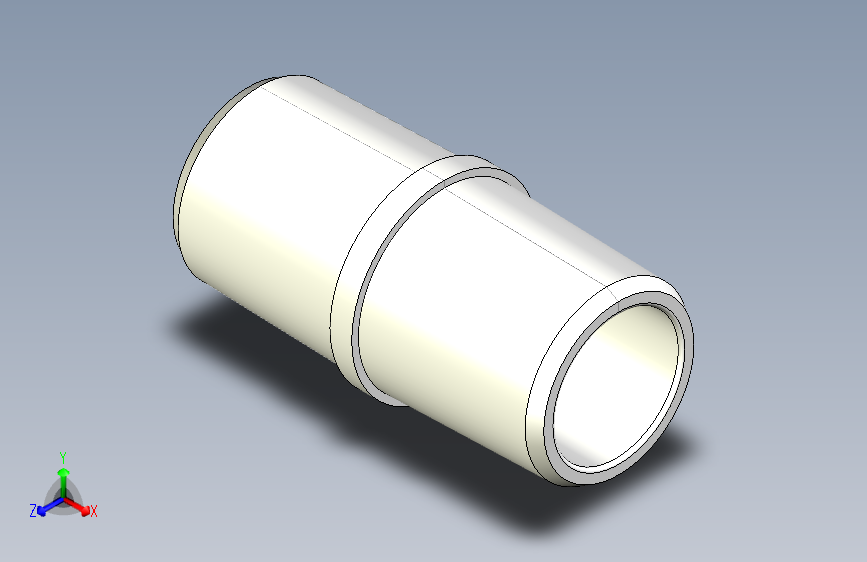 straight connector  M 15 OD- M 15 OD麻醉和呼吸设备圆锥形连接器.stp