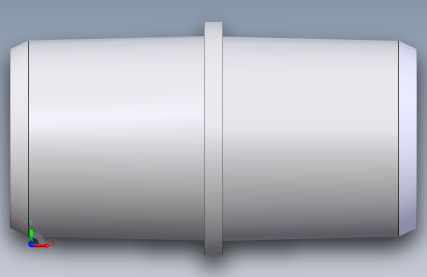 straight connector M 22 OD- M 22 OD麻醉和呼吸设备圆锥形连接器.sldprt