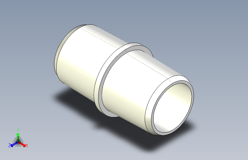 straight connector M 22 OD- M 22 OD麻醉和呼吸设备圆锥形连接器.stp
