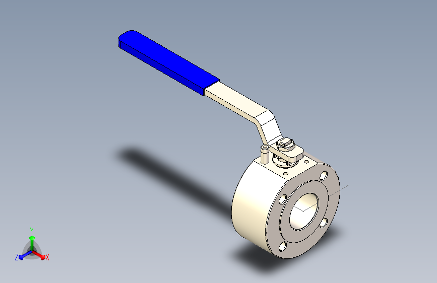 Wafer ball valve 1 1_2球阀.stp