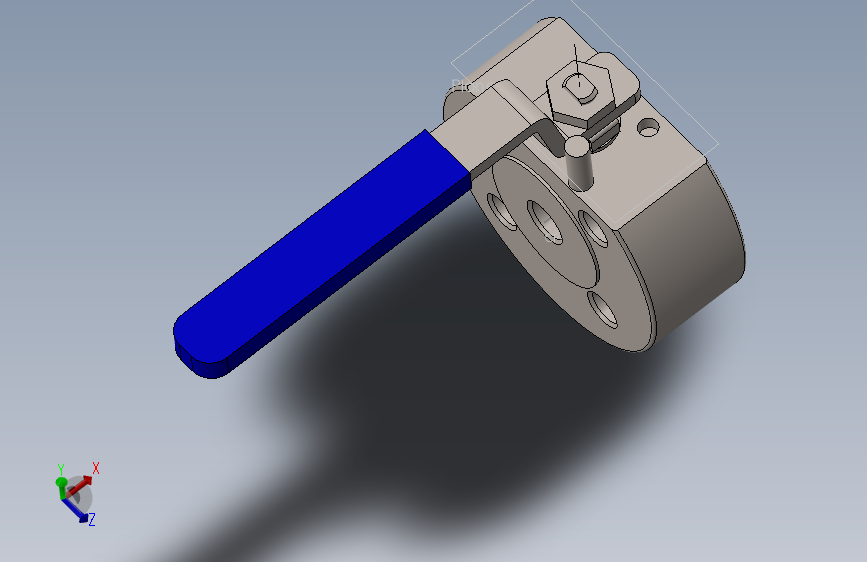 Wafer ball valve 1_2球阀.SLDPRT