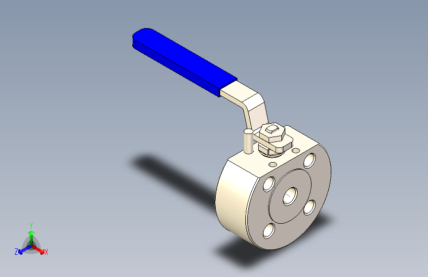 Wafer ball valve 1_2球阀.stp
