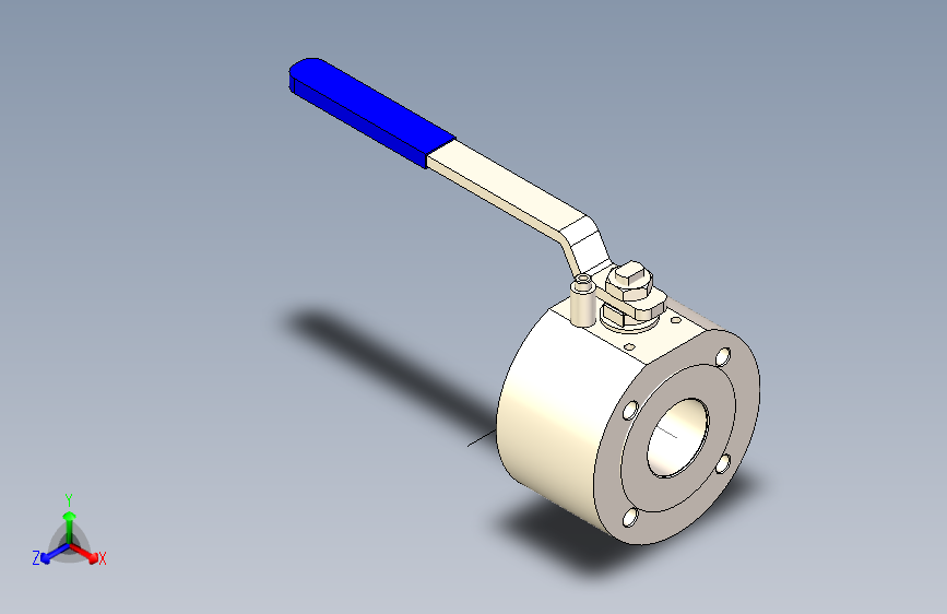 Wafer ball valve 2 1-2球阀.stp
