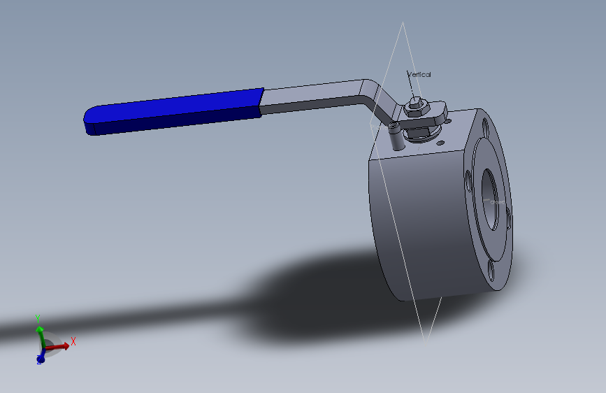 Wafer ball valve 2球阀.SLDPRT