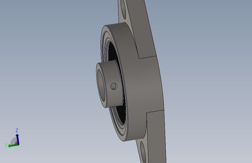 KFL000 block flange ball bearing 10mm diameter shaft法兰球轴承.SLDPRT