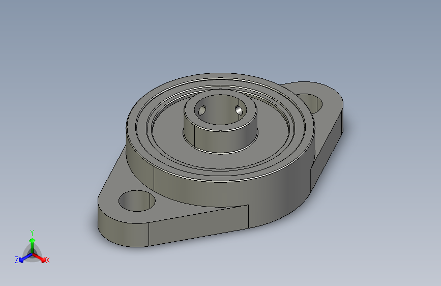 KFL000 block flange ball bearing 10mm diameter shaft法兰球轴承.STEP