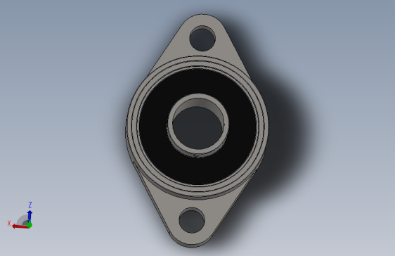 KFL004 block flange ball bearing 20 diameter shaft法兰球轴承.SLDPRT