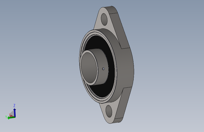 KFL005 block flange ball bearing 25 diameter shaft法兰球轴承.SLDPRT