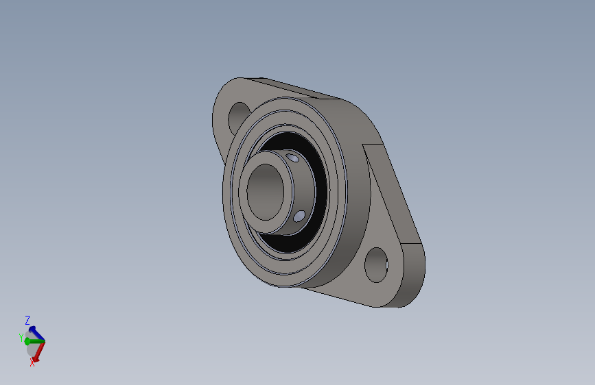 KFL08 block flange ball bearing 08 diameter shaft法兰球轴承.SLDPRT