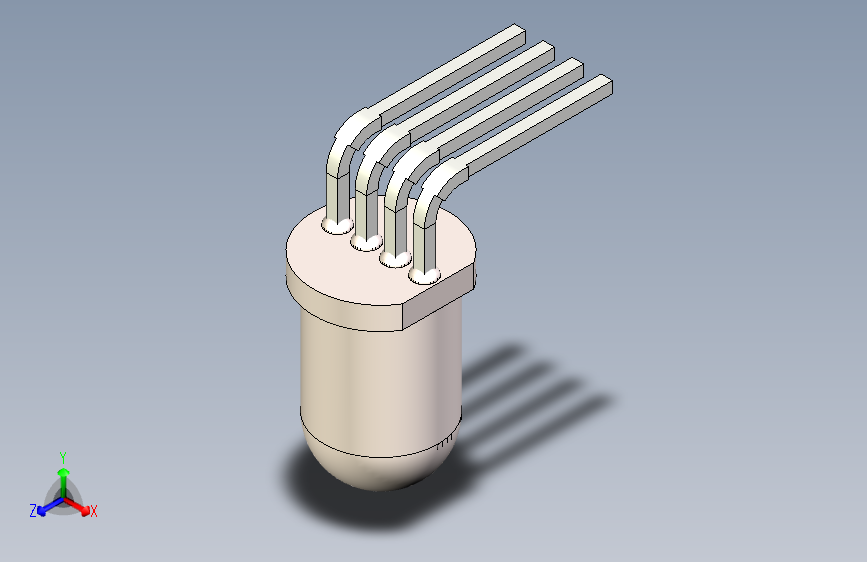 LED T-1 Horizontal, dia 5mm, RGB, h2mm灯