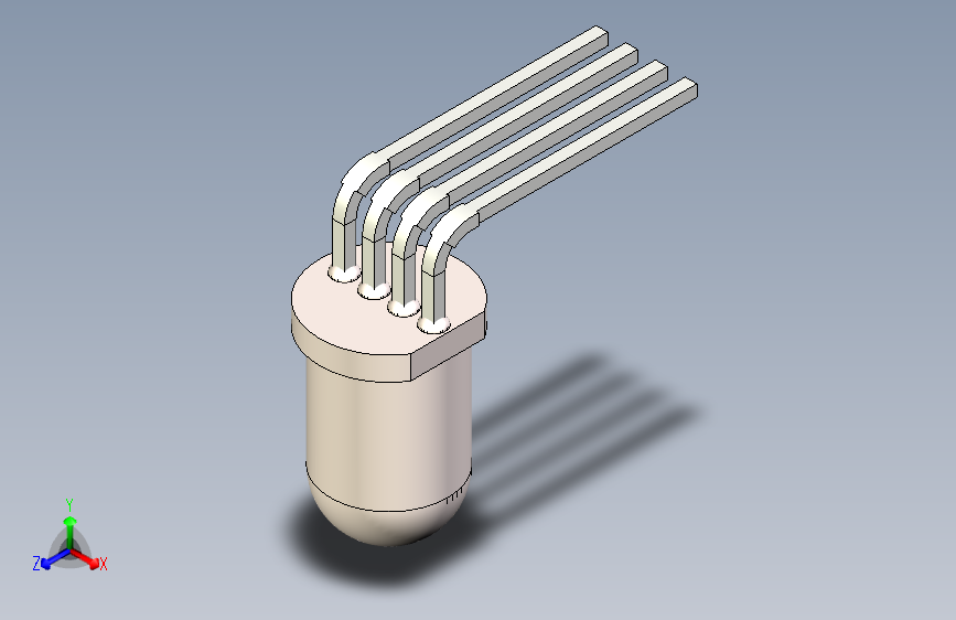 LED T-1 Horizontal, dia 5mm, RGB, h5mm灯