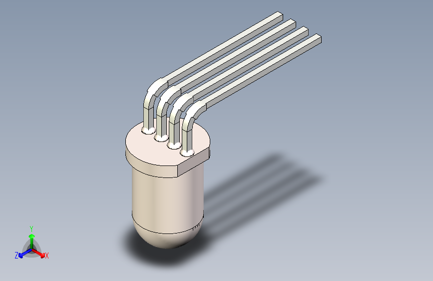 LED T-1 Horizontal, dia 5mm, RGB, h7mm灯