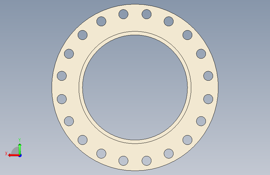 PN40 DN450 Type 05 - Socket (Type B) - Not in Standard 背面视图