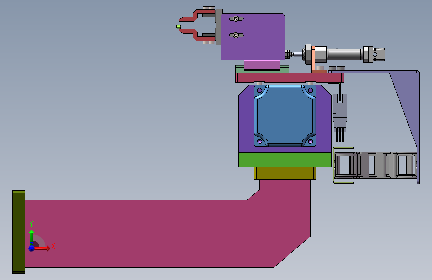 70机械臂夹爪 正面视图