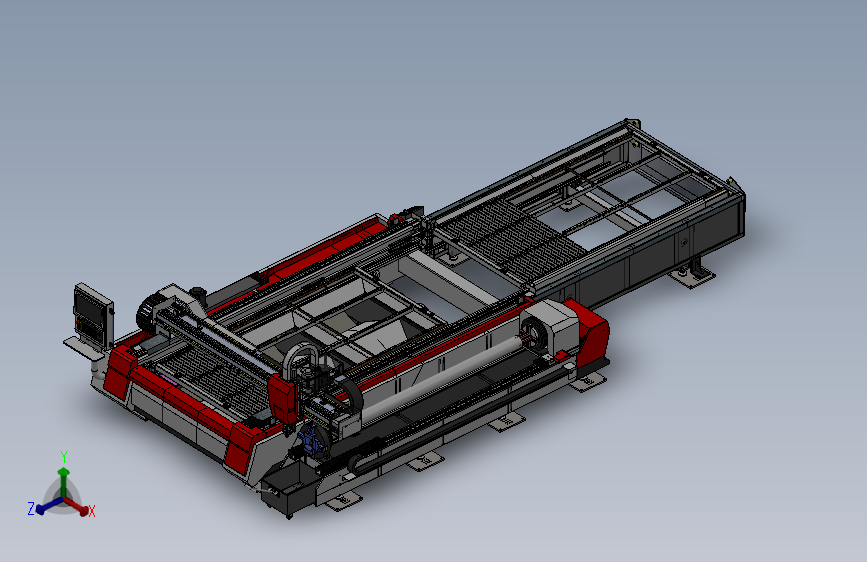 GD3015交换台管板一体激光切割机GD-PCG3015_SOLIDWORKS 2017_模型图纸下载 – 懒石网