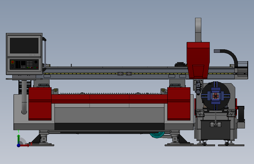 GD3015交换台管板一体激光切割机GD-PCG3015_SOLIDWORKS 2017_模型图纸下载 – 懒石网