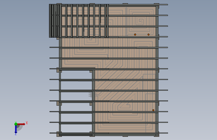 6x8米房屋在制品 俯视图