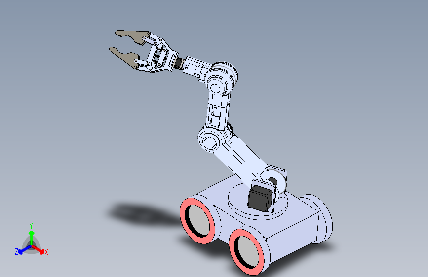 INDUSTRIAL ROBOTIC HAND机械手夹具3D图纸 Solidworks设计