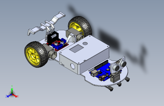 3D robotic Car编程玩具小车3D数模图纸 STEP格式