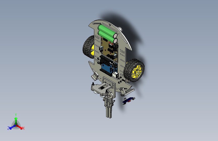 Gripper Robot编程机器人小车3D数模图纸 STEP格式