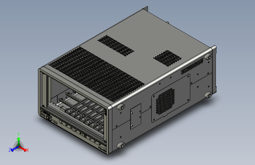PXIE 1092机箱三维模型