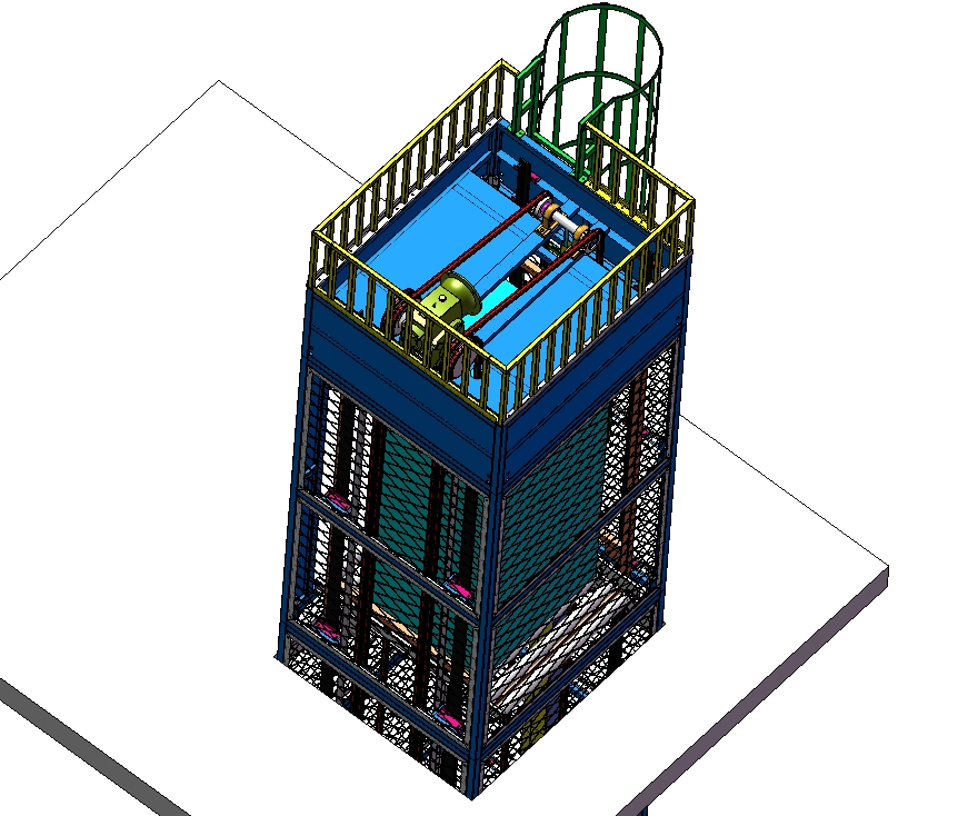 D1888-高速往复式升降机三维SW2018无参==1176315=2000