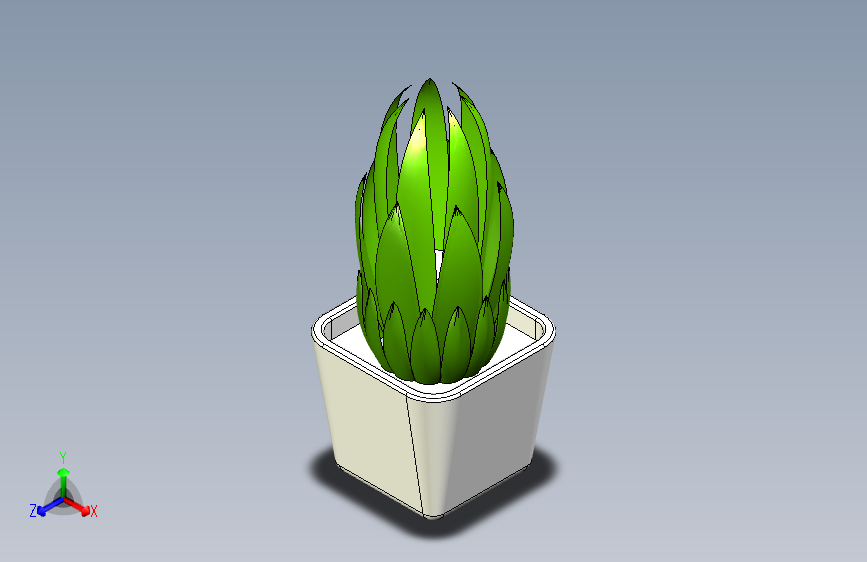 X3133-绿植模型设计三维Step无参==861375=15